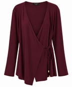 Σετ Κρουαζέ Μπλούζα και Wide Leg Παντελόνι Plus Size