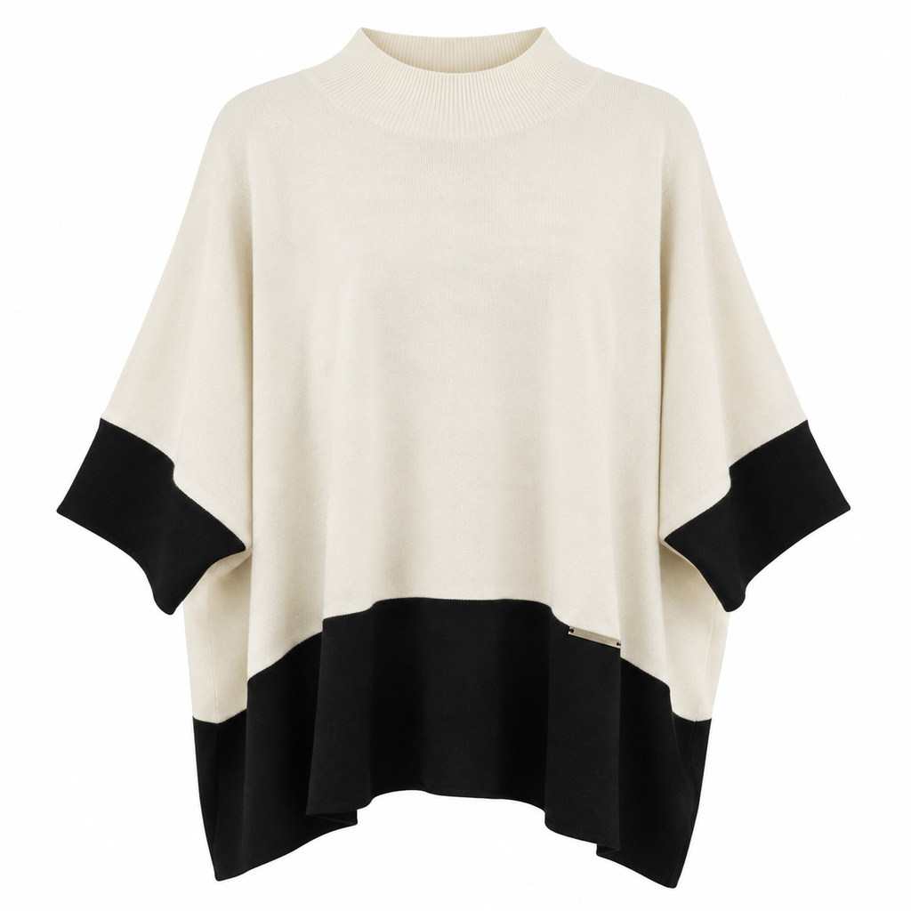 Γυναικεία Oversize Μπλούζα Color Block Plus Size