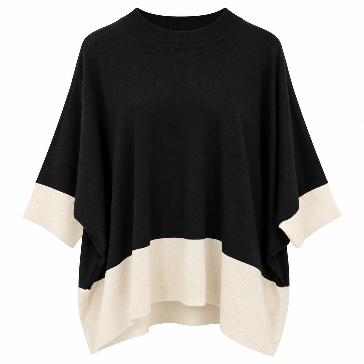 Γυναικεία Oversize Μπλούζα Color Block Plus Size