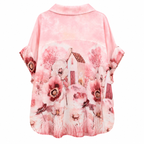 Oversized Πουκάμισο με Floral Print Plus Size