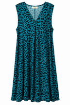 Αμάνικο Φόρεμα Animal Print Plus Size