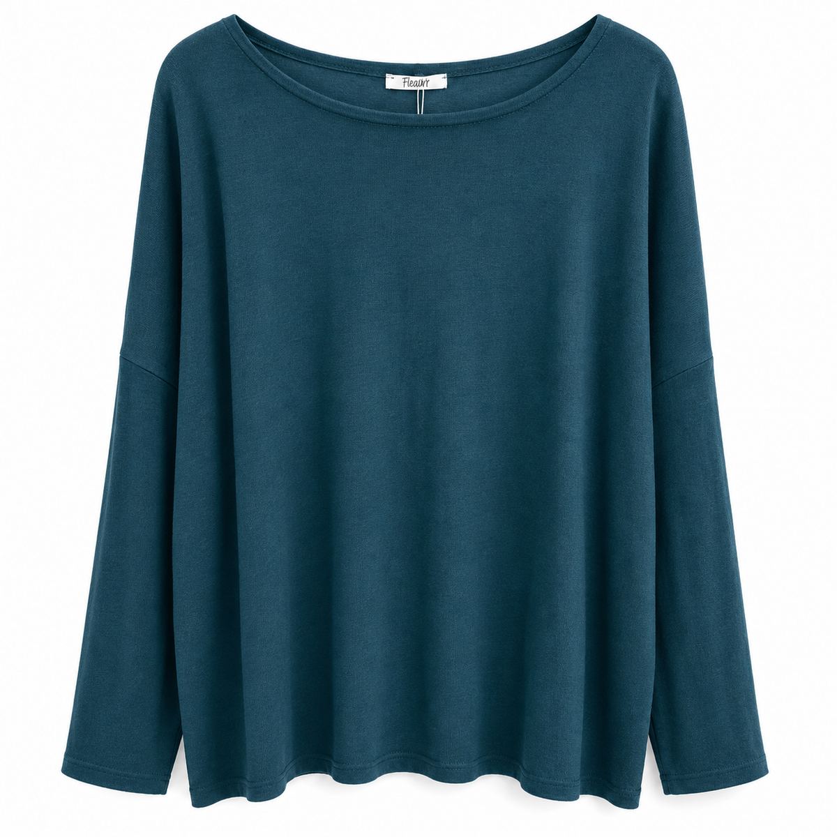 Basic Oversized Μακρυμάνικο Top Plus Size