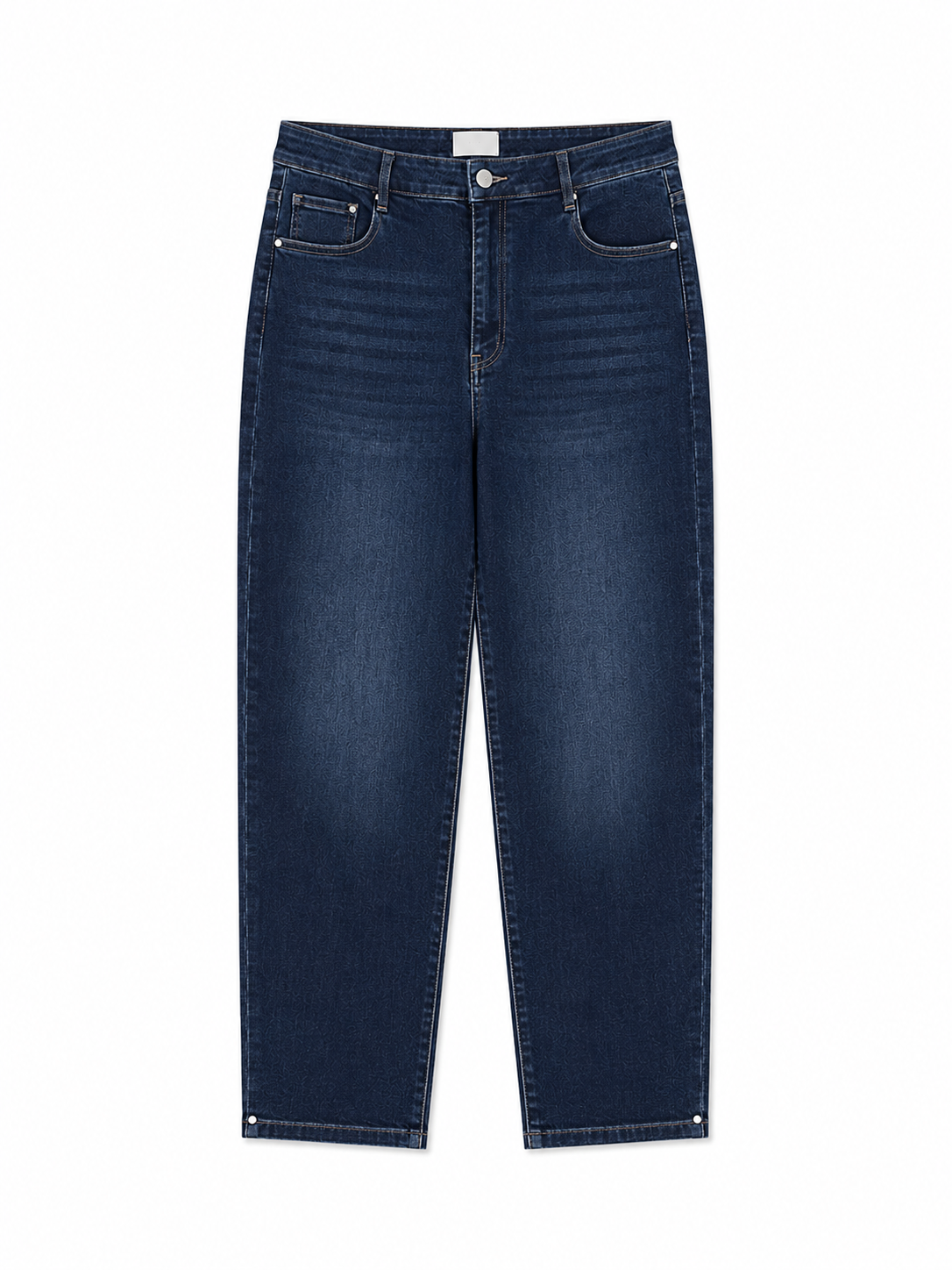 Τζιν Παντελόνι Ίσιας Γραμμής Plus Size Dark Denim