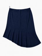 Ασύμμετρη Midi Φούστα Plus Size