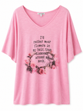 Μπλούζα με Floral Τύπωμα