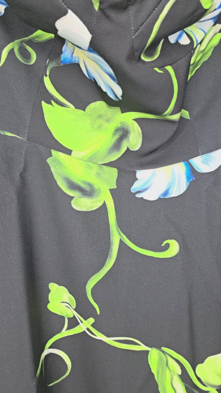 Φόρεμα στράπλες με floral μοτίβο