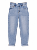 Τζιν Παντελόνι Mom Fit Plus Size Light Denim