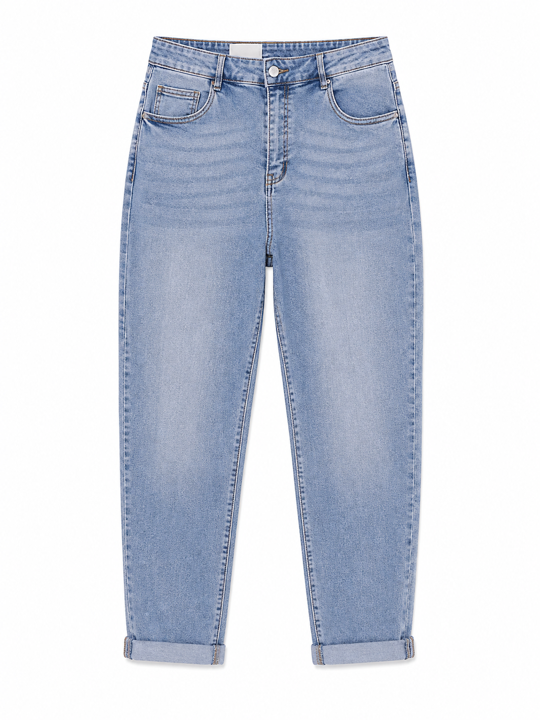 Τζιν Παντελόνι Mom Fit Plus Size Light Denim