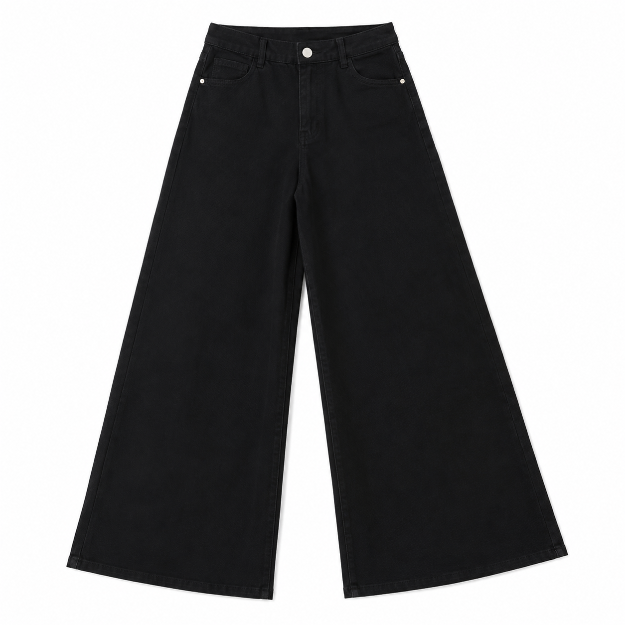 Μαύρο Wide Leg Jeans