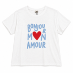 Κοντομάνικη Μπλούζα Bonjour Mon Amour
