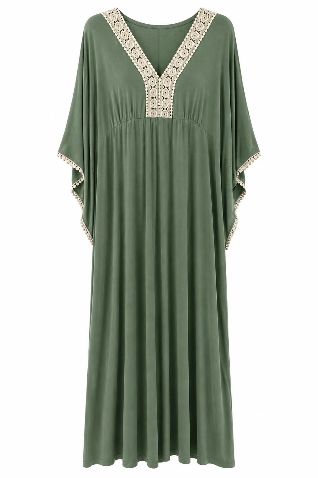 Maxi Καφτάνι με Δαντέλα Plus Size