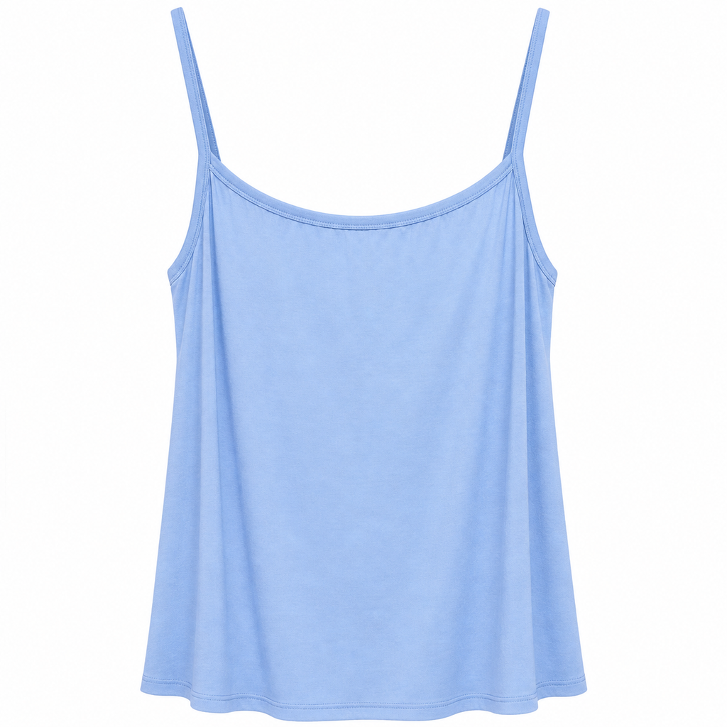 Basic Top με Λεπτές Τιράντες Plus Size