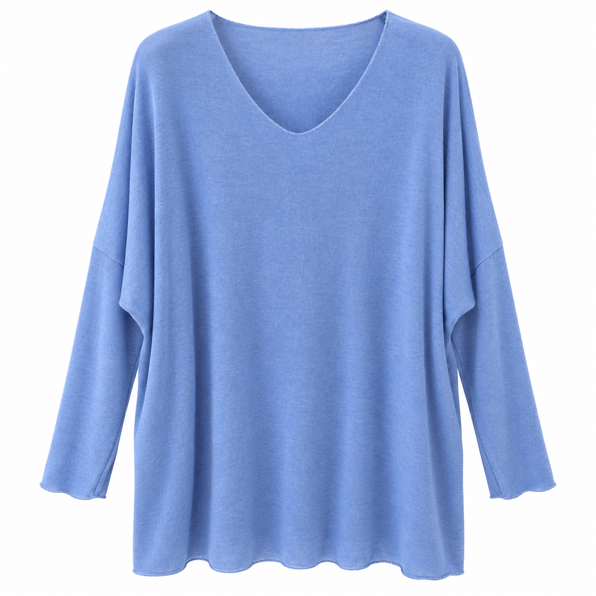 Γυναικεία Μπλούζα Oversize με V Λαιμόκοψη Plus Size