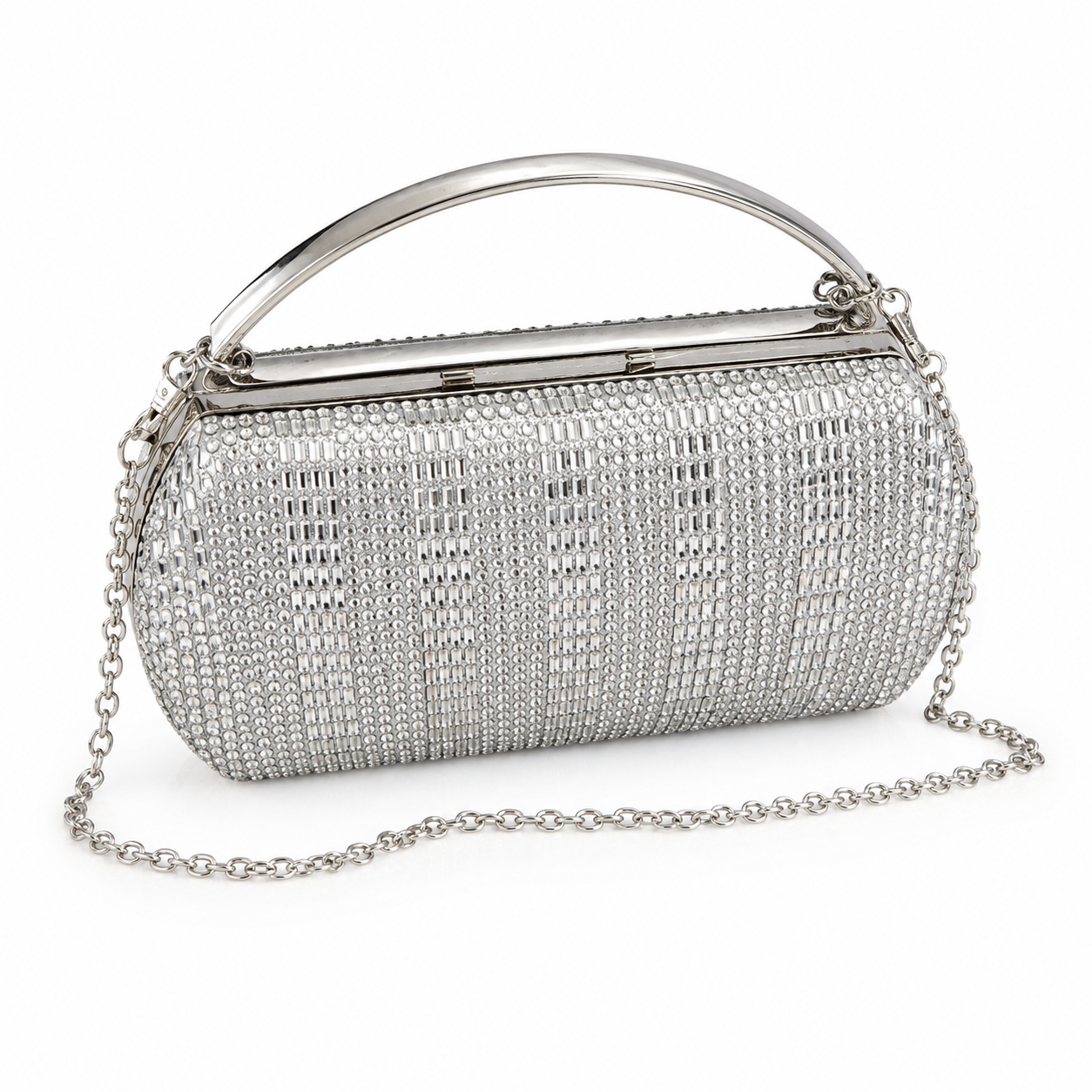 Crystal Evening Clutch 4Queens με Χερούλι