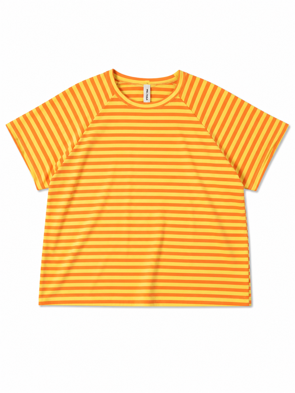 Ριγέ Κοντομάνικη Μπλούζα Oversize