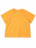 Ριγέ Κοντομάνικη Μπλούζα Oversize