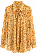 Σετ Μπλούζα και Φούστα με Vintage Floral Print