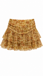 Σετ Μπλούζα και Φούστα με Vintage Floral Print