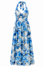 Maxi Floral Φόρεμα Halter
