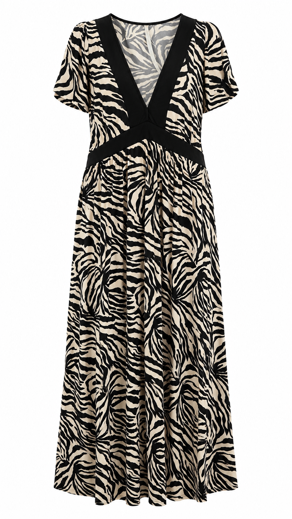 Zebra Print Maxi Φόρεμα Plus Size