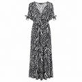 Zebra Maxi Φόρεμα Plus Size