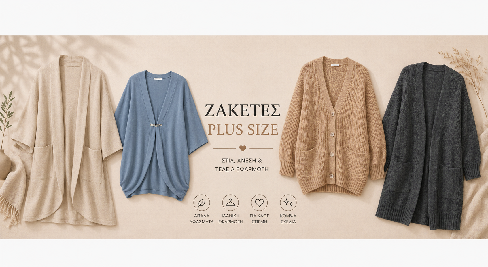 Ζακέτες Plus Size Diva Mode