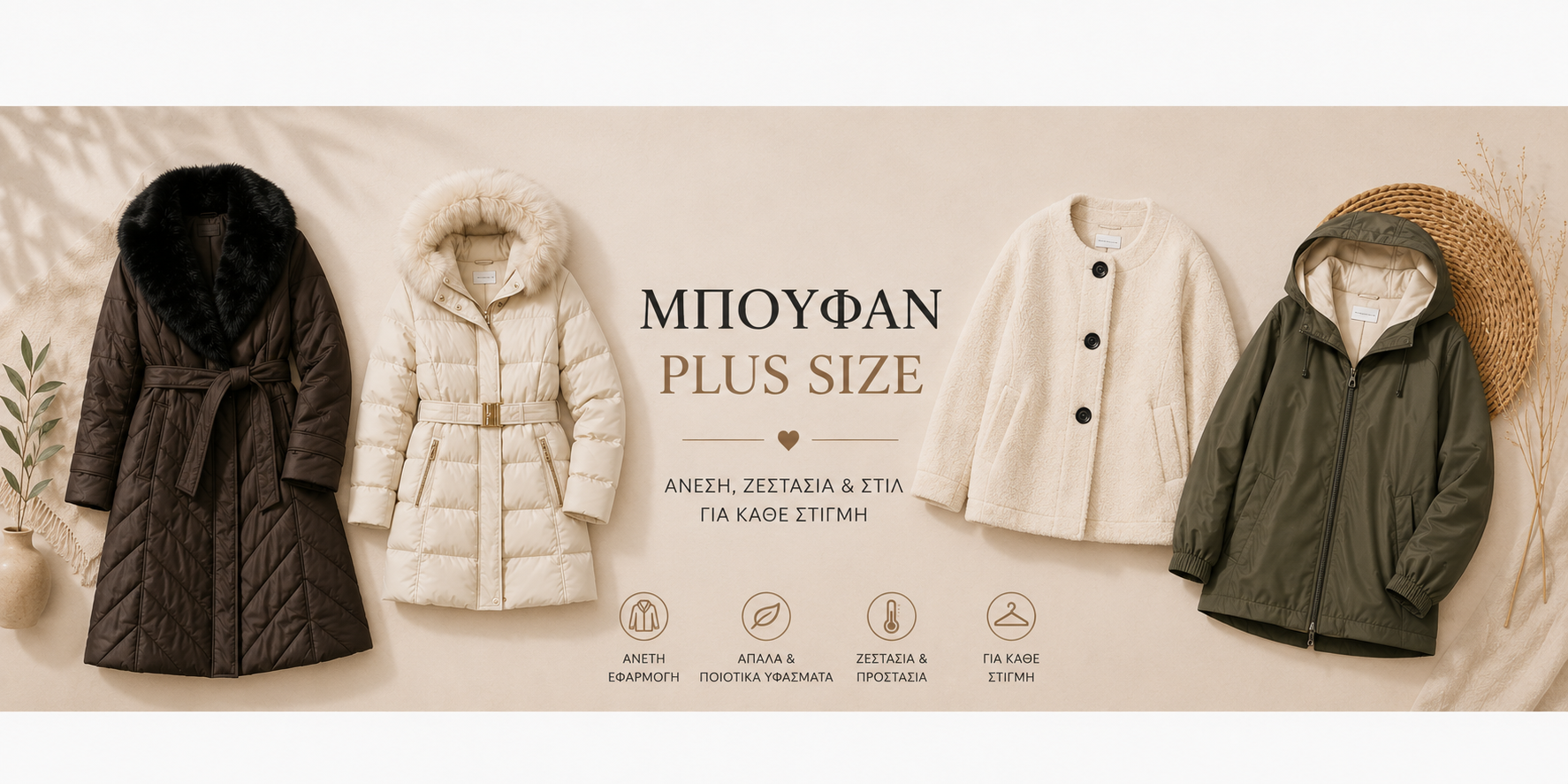 Μπουφάν Plus Size Diva Mode